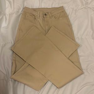 Khaki boot cut vintage jeans
